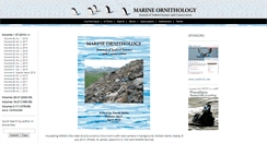 Desktop Screenshot of marineornithology.org