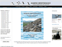 Tablet Screenshot of marineornithology.org
